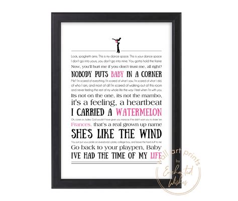 Dirty Dancing Quotes - Printable Print | Printable Wall Art