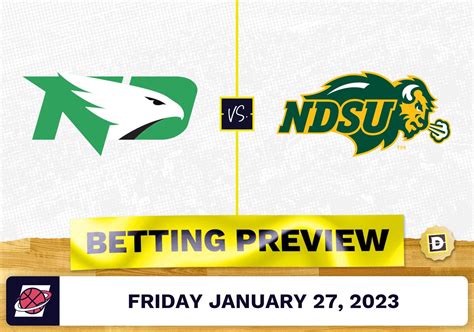 North Dakota vs. North Dakota State CBB Prediction and Odds - Jan 27, 2023