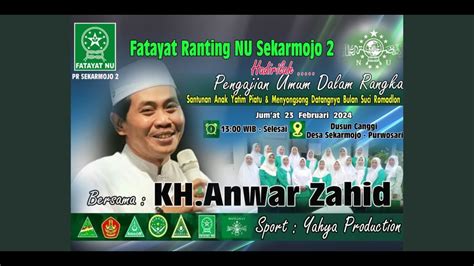 Live Kh Anwar Zahid Santunan Anak Yatim Piatu Menyambut Bulan