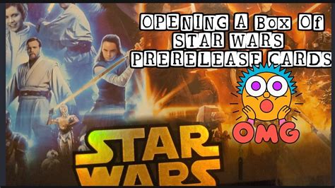 Opening Star Wars Prerelease Cards By Disney Youtube