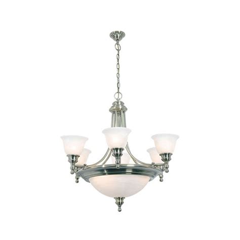 EUROLUX CH113SC GRAND BUDAPEST SATIN CHROME CHANDELIER Discount Lighting