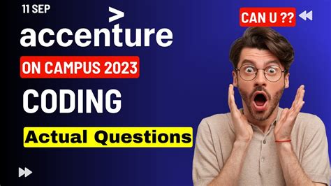 11 Sep Accenture On Campus Latest Coding Questions Accenture