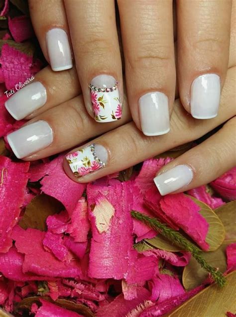 Unhas Decoradas Rosas Clube Das Unhas