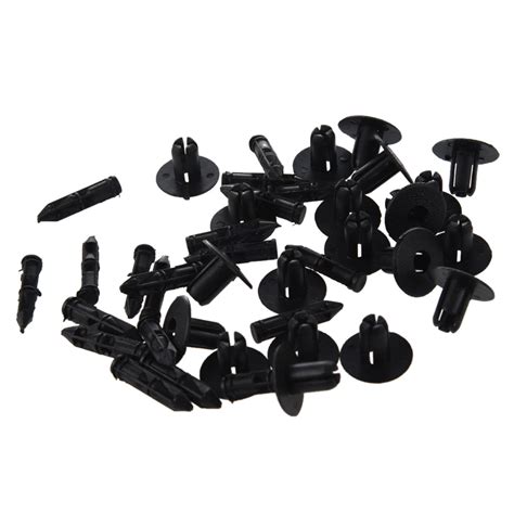 Pcs Auto Car Parts Panel Trim Clips Plastic Rivet Fastener Black