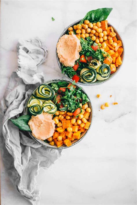 Vegan Sweet Potato Nourish Bowl With Chickpeas Nutriciously