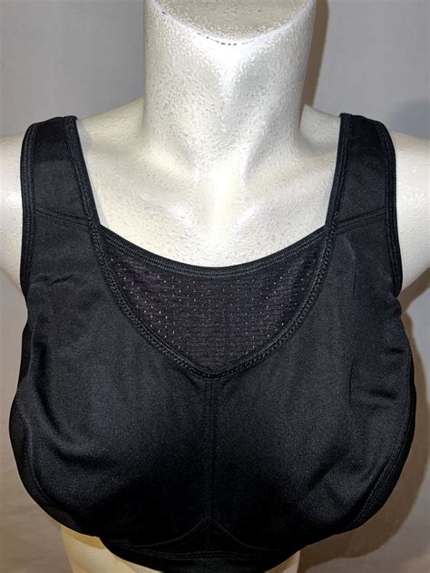 GLAMORISE Size 38G Black No Bounce Camisole Elite Wireless Sports Bra