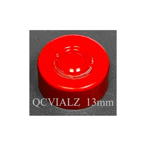 13mm Aluminum Center Tear Vial Seals Red Bag Of 1 000