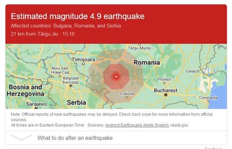 Un NOU CUTREMUR în România la Târgu Jiu A avut 5 7 pe Richter S a