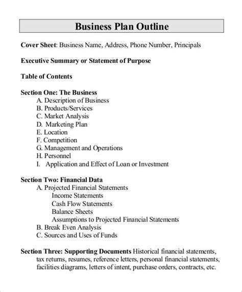 20 Proposal Outline Templates Doc Pdf