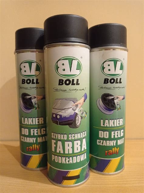 Lakier Do Felg Czarny Mat Boll Spray Ml Bia A Podlaska Kup Teraz