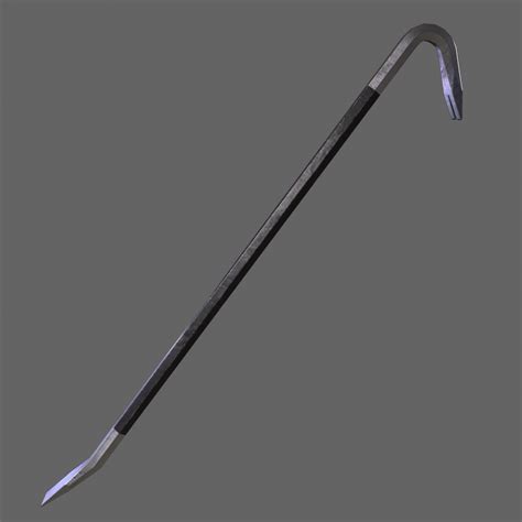 3D PBR Crowbar V1Black Model TurboSquid 2040217