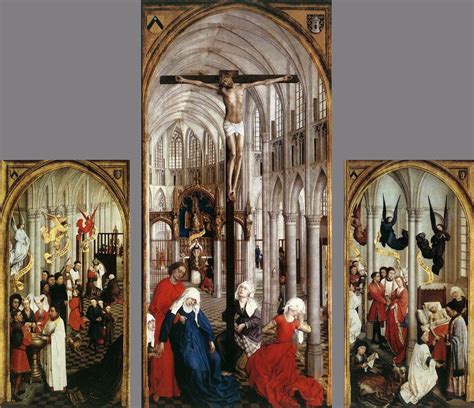 The Seven Sacraments By Rogier Van Der Weyden From Left To Right