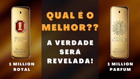 COMPARATIVO 1 MILLION PARFUM X 1 MILLION ROYAL QUAL O MELHOR