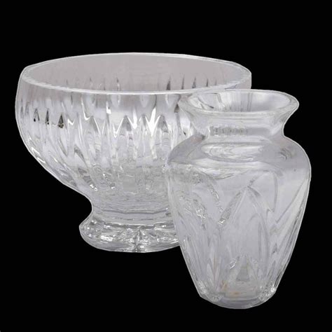 Marquis By Waterford Sheridan Bowl And Waterford Crystal Vase Ebth