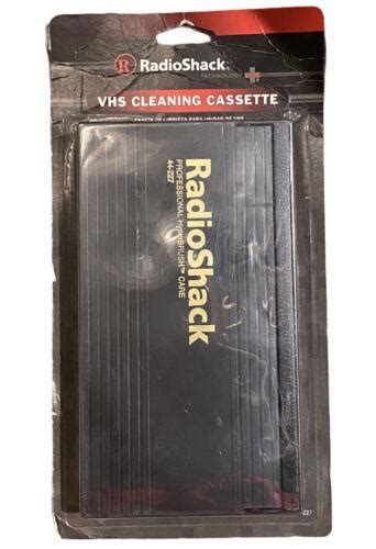 NEW RADIO SHACK VHS CLEANING CASSETTE - 44-227 - Hyperbrush Fibers FREE