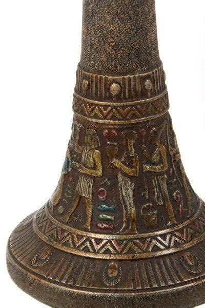 Attr Parker Egyptian Revival Table Lamp Lot 192