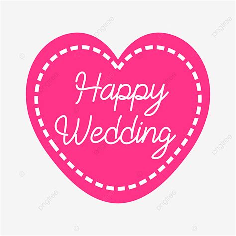 Happy Wedding Lettering Vector Hd Images Happy Wedding Lettering