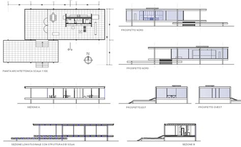 casa farnsworth pianta | Farnsworth house, Farnsworth house plan ...