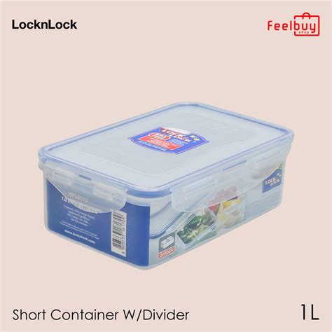 Jual LocknLock Tempat Makan Rectangular FoodContainer 1L W Divider A