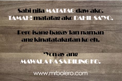 Tagalog Love Quotes And Confession Mr Bolero