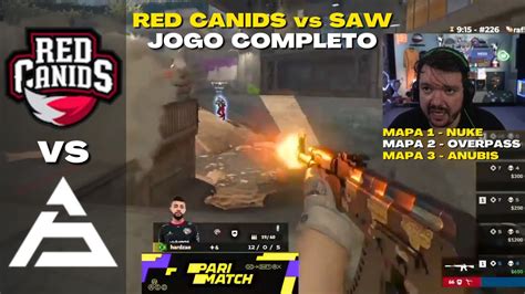 RED CANIDS Vs SAW JOGO COMPLETO Todos Os Mapas CCT 2023 Online