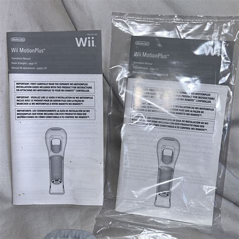 Nintendo Wii Remote Controllers With Motion Plus Adapter Sleeve Oem