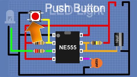 Timer Projectsled Push Button On Off Switch Circuitbattery