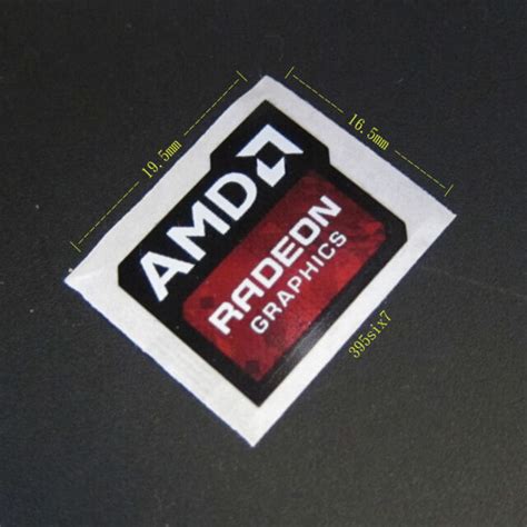 Amd Radeon Graphics Sticker 165mm X 195mm New And Genuine Ebay