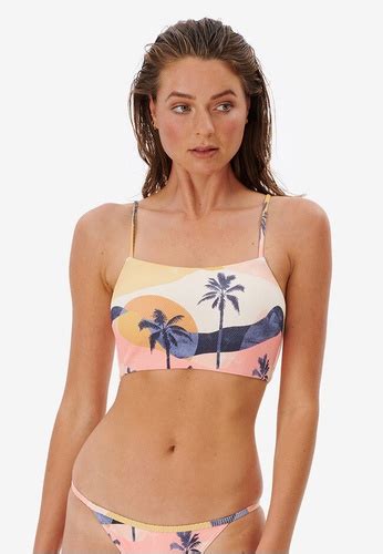 Rip Curl Melting Waves Crop Bikini Top Zalora Malaysia