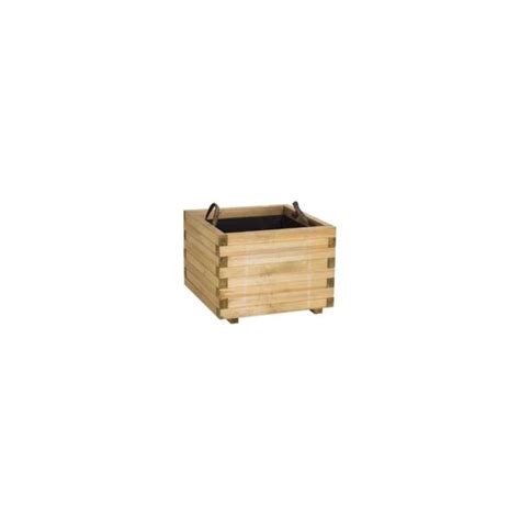 Bac à fleur en bois traité autoclave Forest Style L60 x l60 x H43 cm