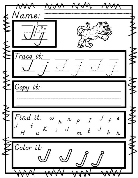 D Nealian Cursive Worksheets