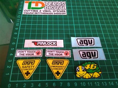 Jual Sticker Visor Helm Agv V Entino Rossi Kaca Helm Helmet Di Lapak