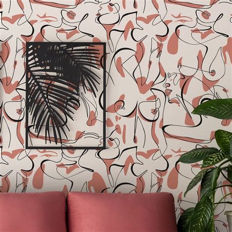 Stick On Wallpaper Nude Etsy