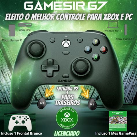 Controle GameSir G7 SE Gatilhos Hall Effect Xbox Fio Para Series X