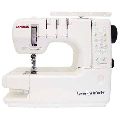 Máquina de Costura Janome Galoneira CoverPro 1000CPX Branca Costura