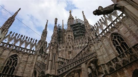 On the roof of the Milan cathedral Milan Cathedral, Barcelona Cathedral ...