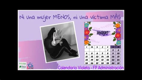 Calendario Violencia de Género YouTube