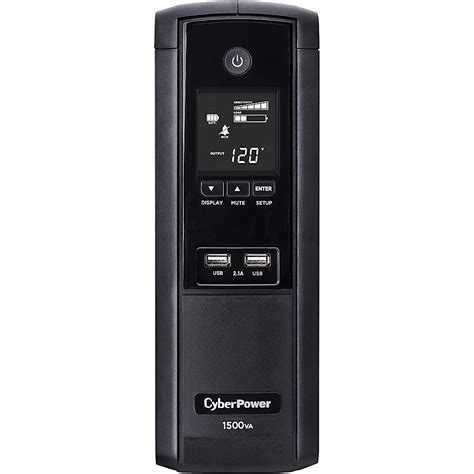 Cyberpower Brg1500avrlcd Intelligent Lcd Ups Systems 1500va 900w 120 Vac Nema 5 15p Mini