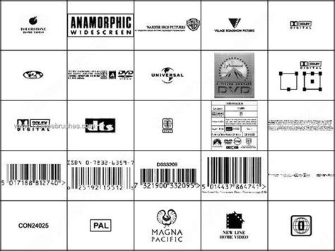 Dvd Resource Text Barcodes Free Photoshop Logo Brushes