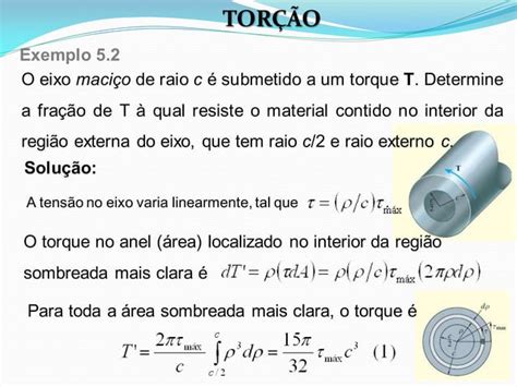 Resistência dos Materiais Torção PPT