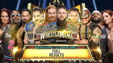 Full WWE WrestleMania 39 Results Night 1 YouTube