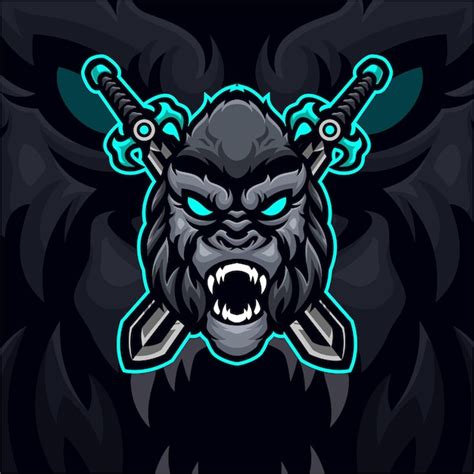 Premium Vector Gorilla Masscot Logo Esport Illustration Premium Vector