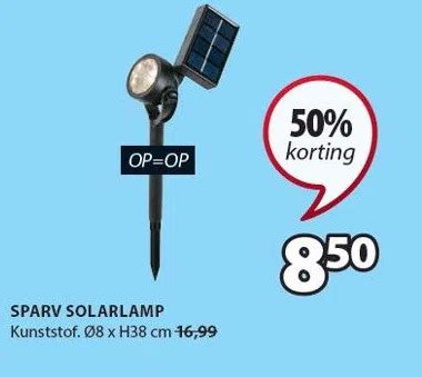 Sparv Solarlamp Aanbieding Bij Jysk