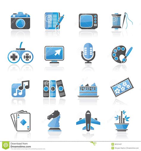 14 Hobbies Icon Set Images - Sports and Hobby Clip Art, Free Hobby ...