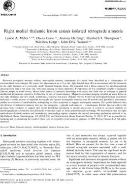 Right Medial Thalamic Lesion Causes Isolated Retrograde Amnesia