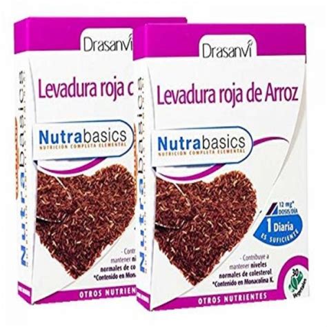 Drasanvi Nutrabasics Levedura Vermelha de Arroz 30 Cápsulas Vegetais