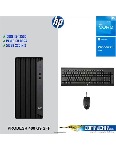 Computadora Hp Prodesk 400 G9 Desktop Sff Core I5 12500 300 460ghz