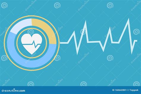 Cardiogram Pictogram Hartslag Logotype Klinische Vector Vector