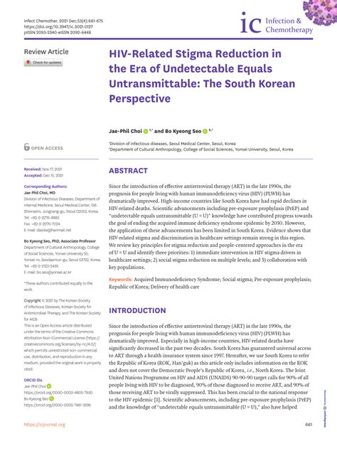 PDF HIV Related Stigma Reduction In The Era Of Undetectable Equals