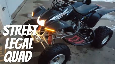 Honda Atv Honda Ex Street Legal Youtube